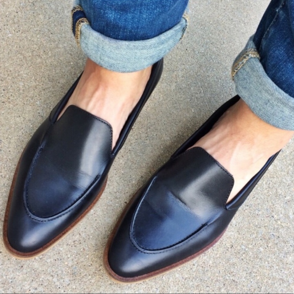 Everlane Navy The Modern Loafer Slip On Shoe 7